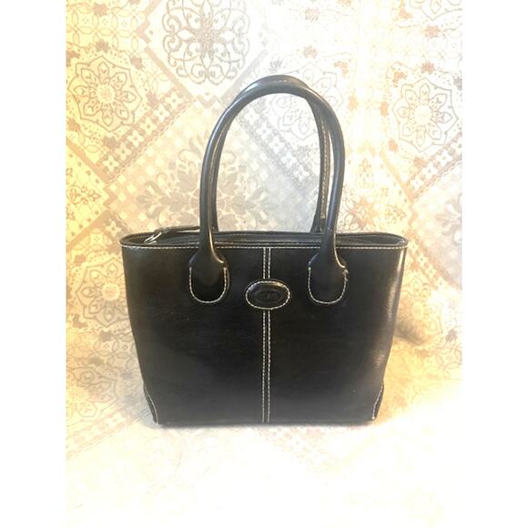 Tod's D Styling Mini-Tote Black Leather D-bag Purse - Picture 1 of 4